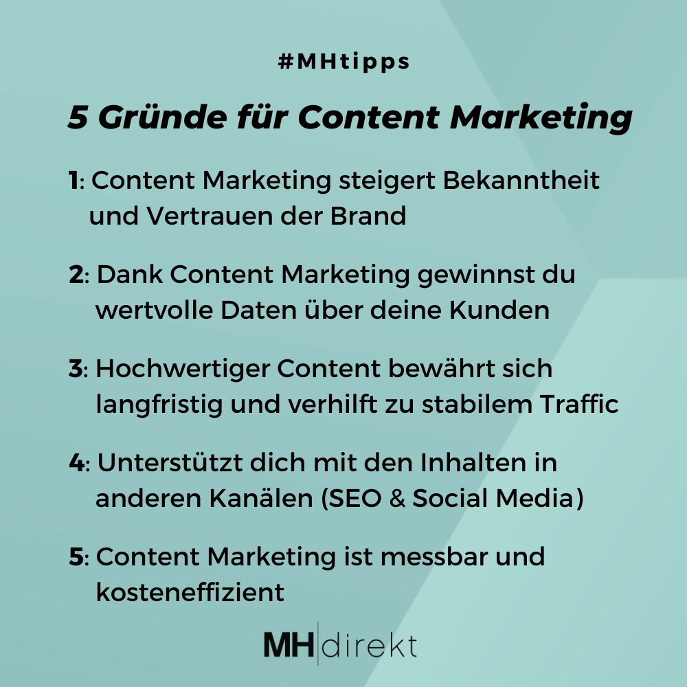 5 gründe für content marketing